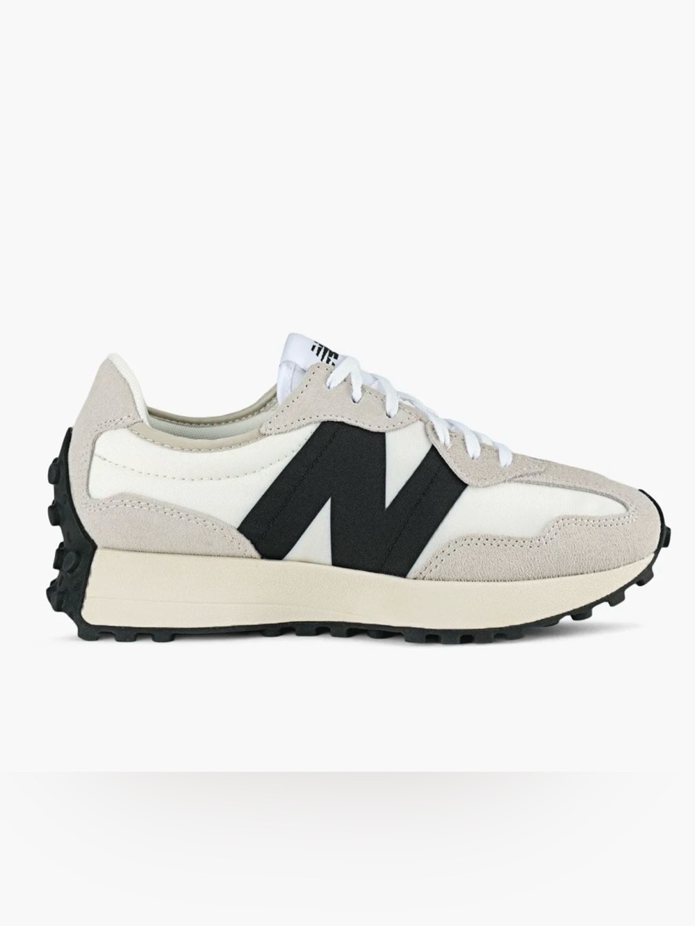 New Balance 327 in White/Black